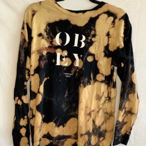OBEY Long Sleeve Bleached T-Shirt
